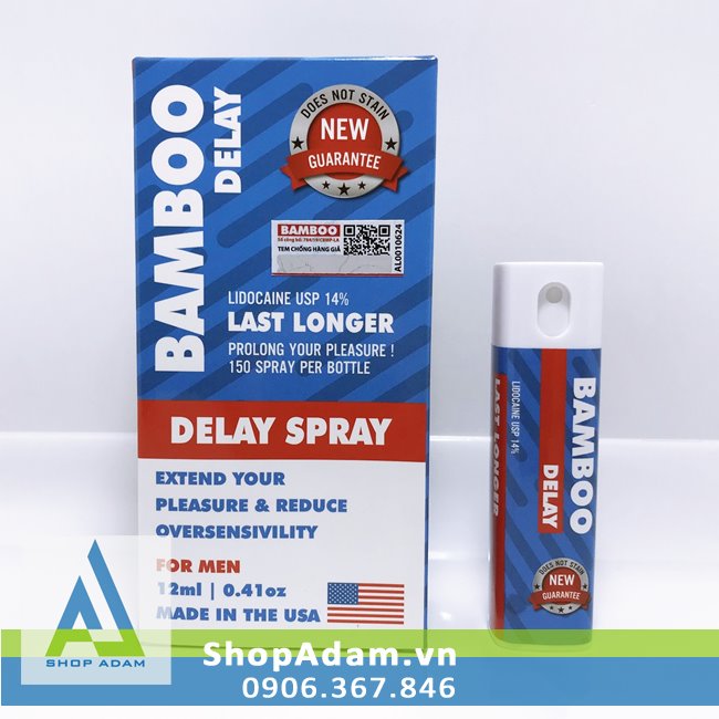 Bamboo Delay Spray Chai xịt lâu ra cho nam giới của Mỹ