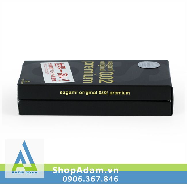 Bao cao su cao cấp SAGAMI Original 0.02 Premium (Hộp 4 chiếc)