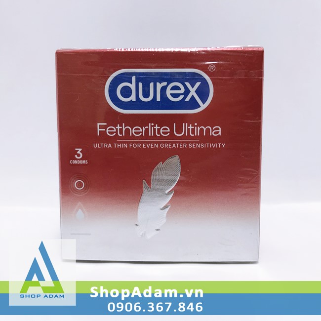 Bao cao su Thái Lan siêu mỏng DUREX Fetherlite Ultima (Hộp 3 chiếc) 
