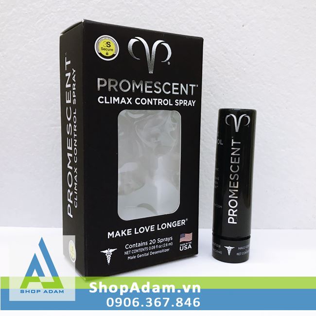 Chai xịt chống xuất tinh sớm tốt nhất Promescent Delay Spray 2.6ml USA 