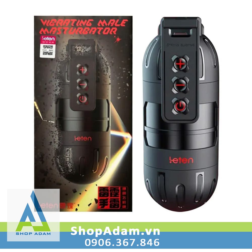 Cốc tự sướng rung cực mạnh có kết nối app Leten Grenade 