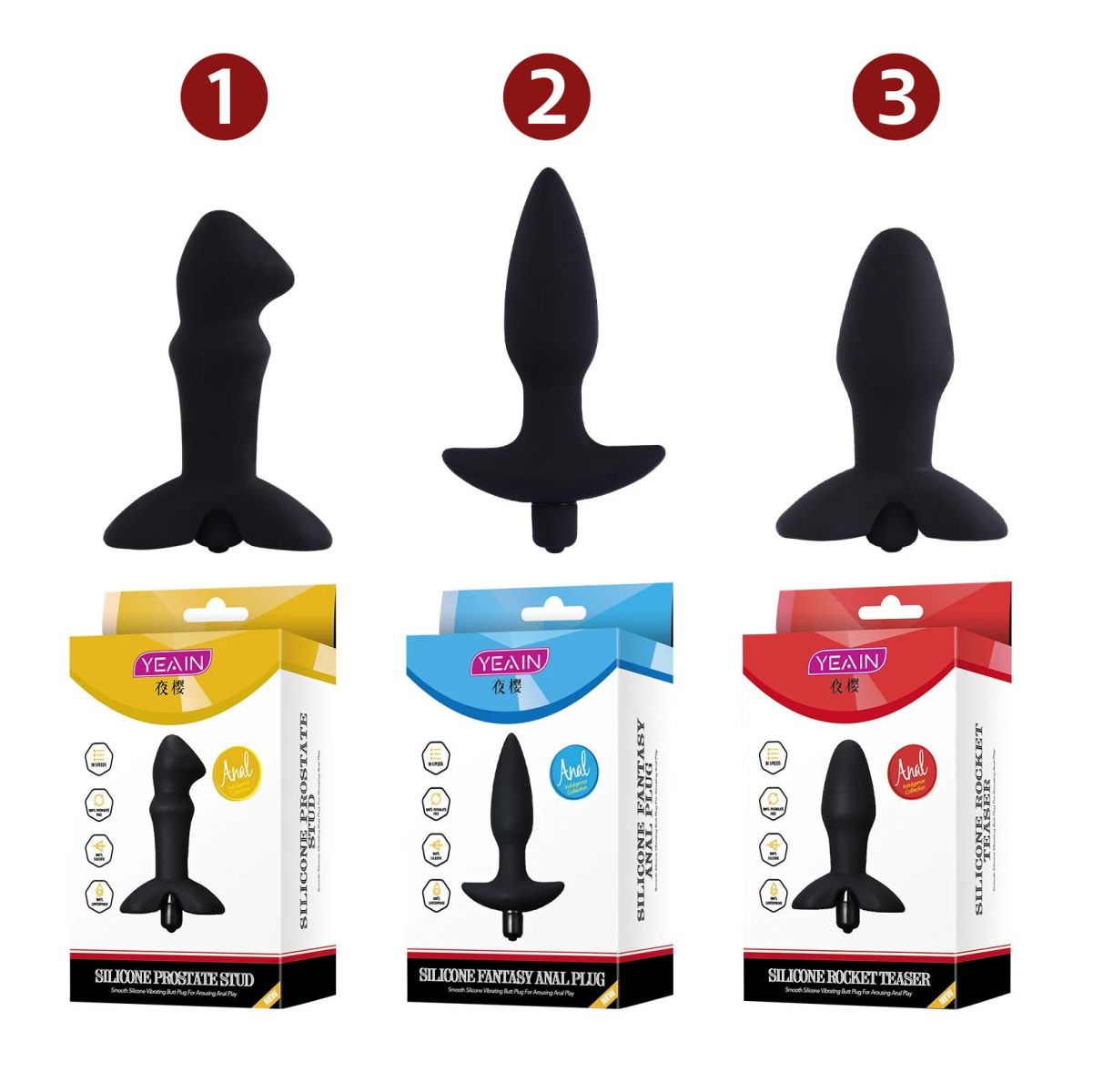 Đồ chơi tình dục hậu môn rung 10 chế độ YEAIN Anal