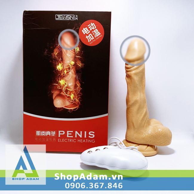Dương vật hít tường siêu rung có sưởi ấm Jeusn 