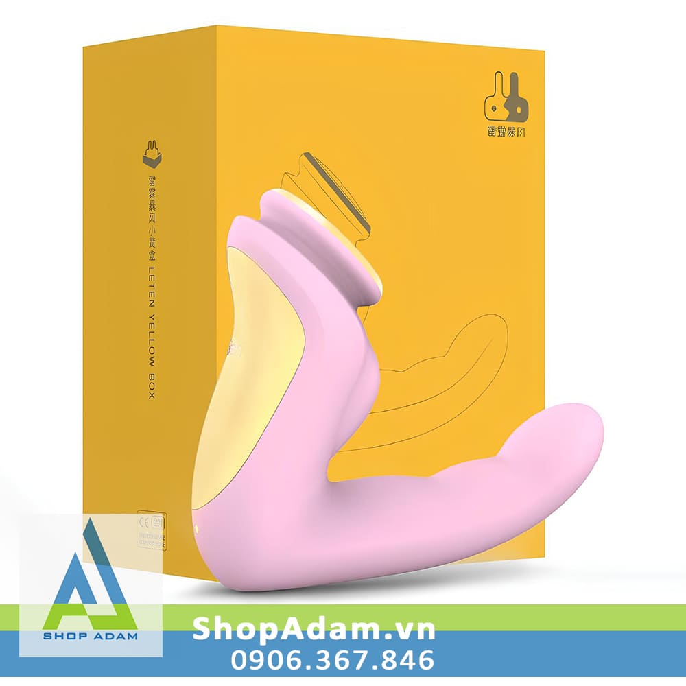 Máy massage điểm G và hậu môn có sưởi ấm Leten Finger Vibrator