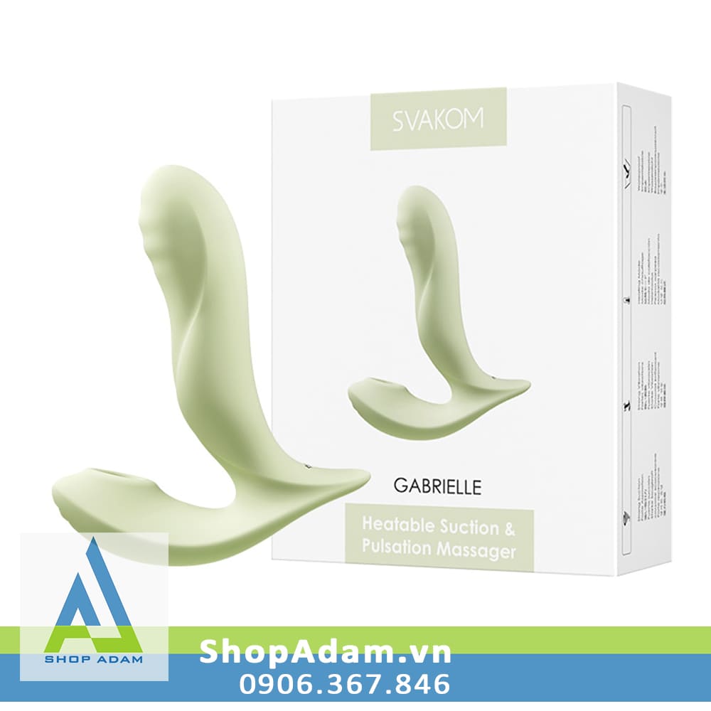 Máy mát xa điểm G thụt hút sưởi ấm điều khiển từ xa Svakom Gabrielle 