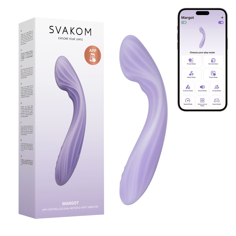 Máy rung điểm g có sưởi ấm kết nối App Svakom Margot