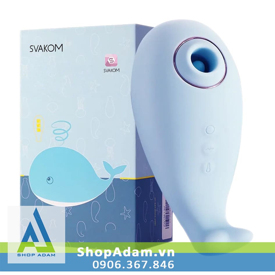 Máy rung hút liếm vùng kín có sưởi ấm Svakom Tantan Whale Pro 