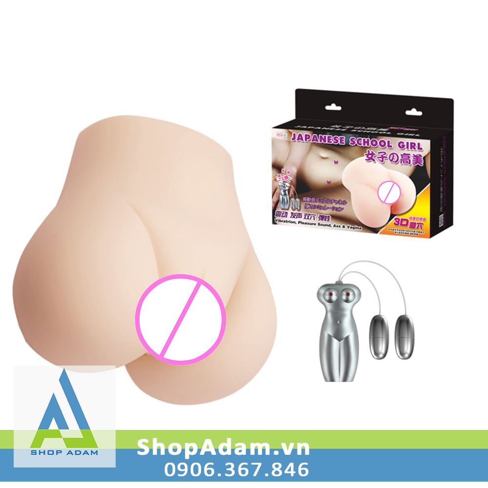 Mông giả Silicone 3D rung lắc có âm thanh Baile Japanese School Girl 