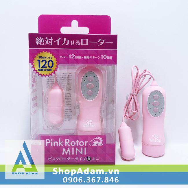 Trứng rung mini có 120 kiểu rung Pink Rotor - Nhật Bản 