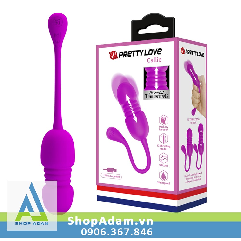 Trứng rung thụt 12 chế độ Pretty Love Callie 