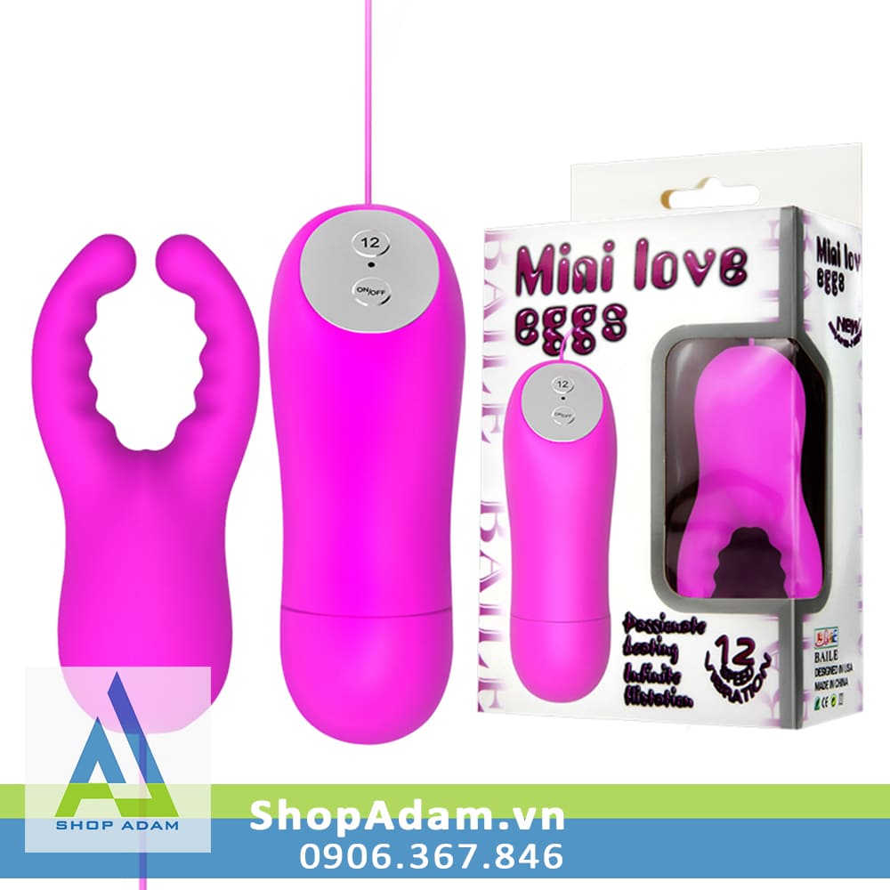 Trứng rung tình yêu giá rẻ càng cua Baile Mini Love Eggs 