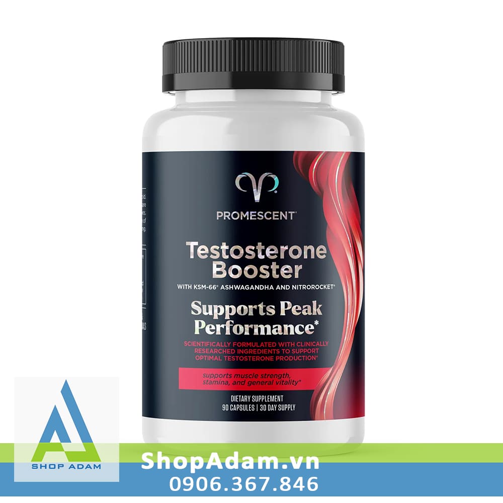 Viên uống tăng cường Testosterone Booster Promescent hỗ trợ sinh lý nam 