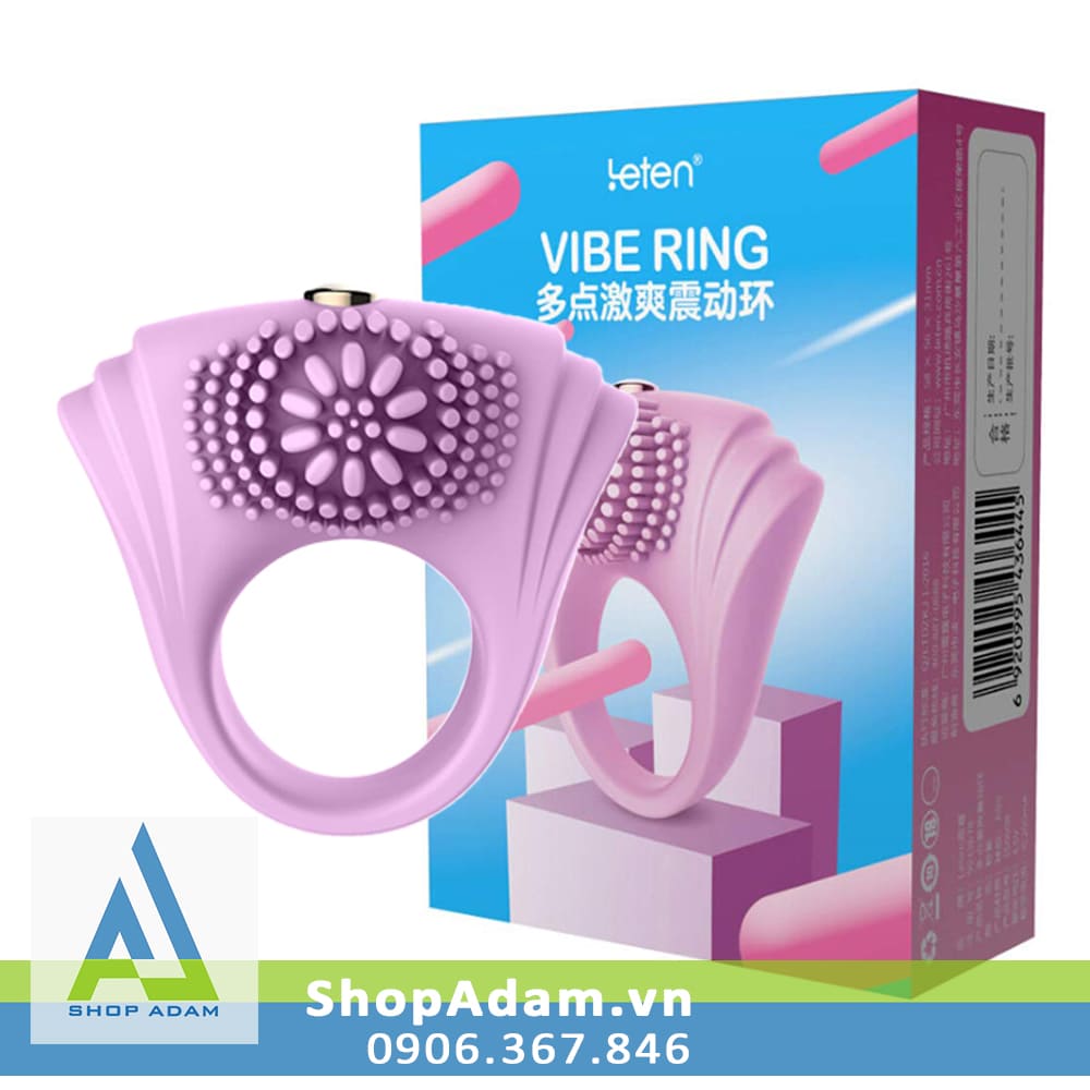 Vòng đeo dương vật rung có gai Leten Vibe Ring