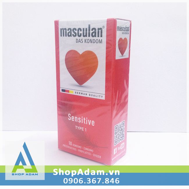 Bao cao su Masculan Sensitive - Đức (Hộp 10 chiếc)