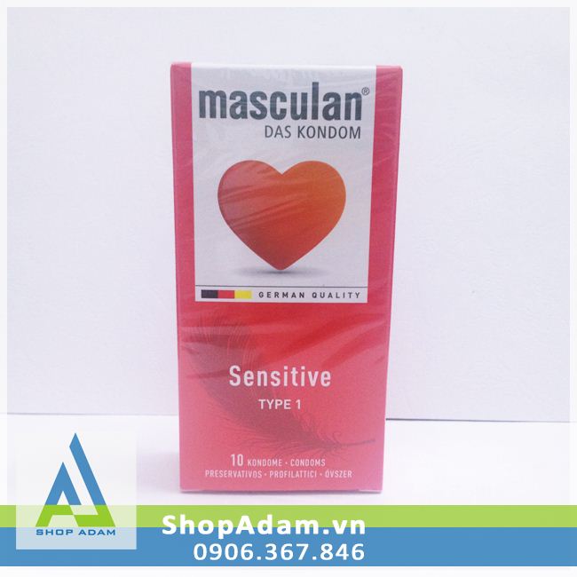 Bao cao su Masculan Sensitive - Đức (Hộp 10 chiếc) 