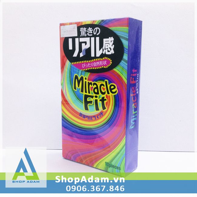 Bao cao su size nhỏ Sagami Miracle Fit (Hộp 10 chiếc)