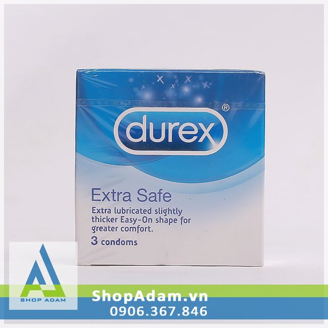 Bao cao su Thái Lan DUREX Extra Safe (Hộp 3 chiếc)
