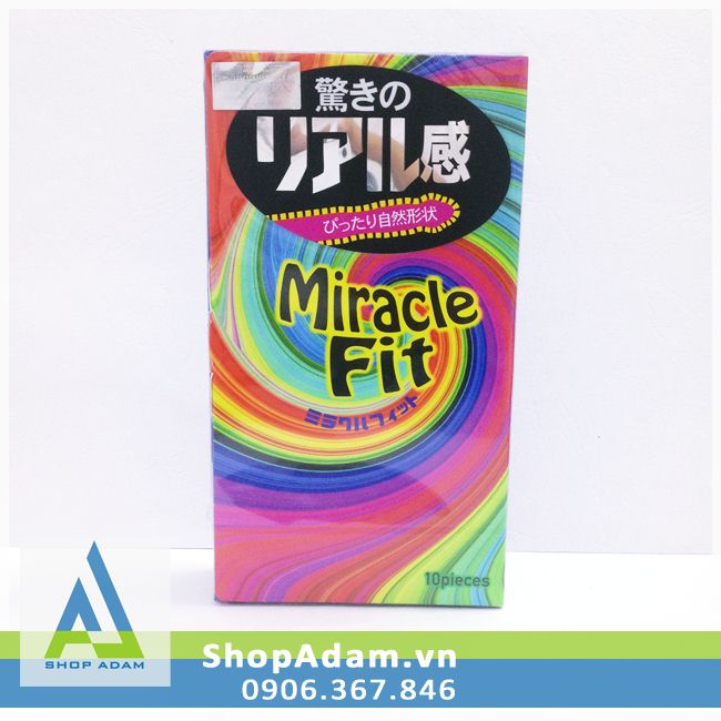 Bao cao su size nhỏ Sagami Miracle Fit (Hộp 10 chiếc)
