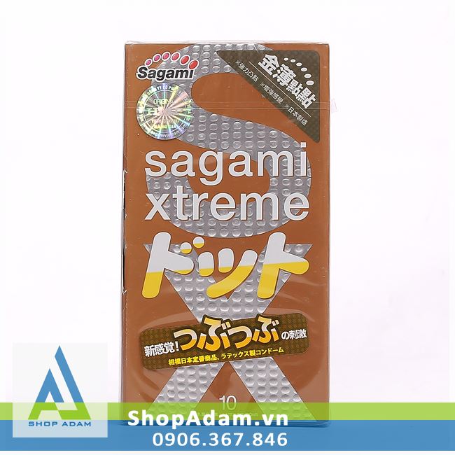 Bao cao su SAGAMI Xtreme Feel Up có gai (Hộp 10 chiếc)