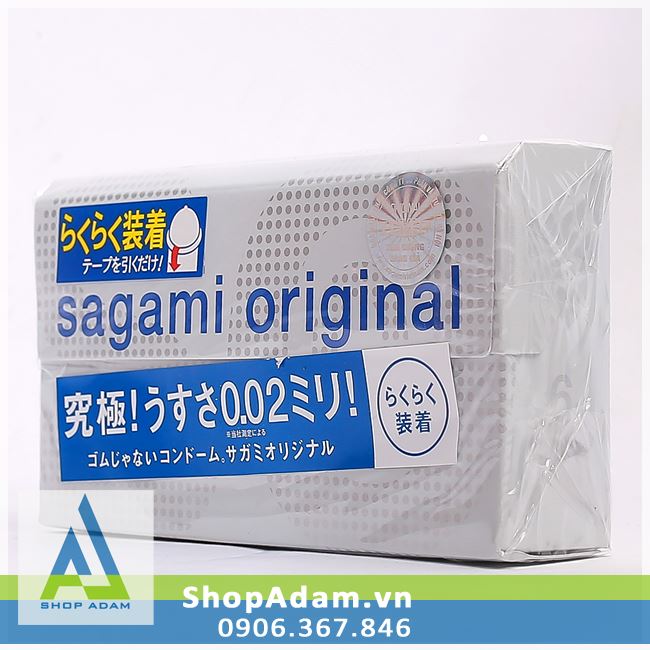 Bao cao su siêu mỏng SAGAMI Original 0.02 Quick (Hộp 6 chiếc) 
