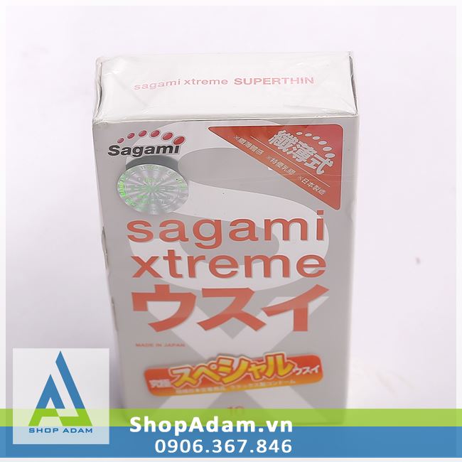 Bao cao su SAGAMI Xtreme Super Thin siêu mỏng (Hộp 10 chiếc)