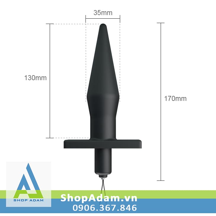 Baile Butt Plug massage hậu môn 20 chế độ rung điều khiển remote Baile Butt Plug massage hậu môn 20 chế độ rung điều khiển remote
