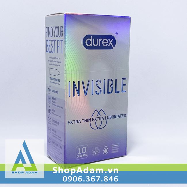 Bao cao su cao cấp Durex Invisible Extra Thin
