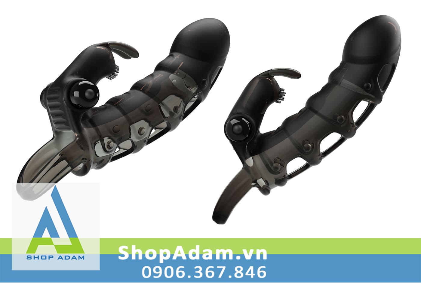 Bao cao su đôn dên lưới quai đeo rung hai đầu Pretty Love Cuper