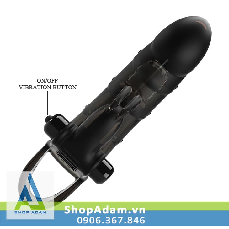 Bao cao su đôn dên lưới quai đeo rung hai đầu Pretty Love Cuper