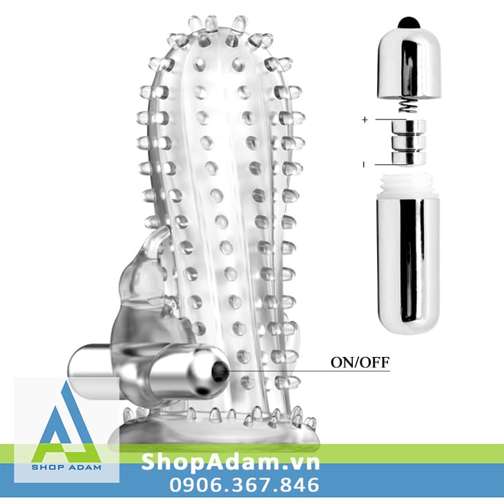 Bao cao su đôn dên size lớn gai to siêu rung Brave Man