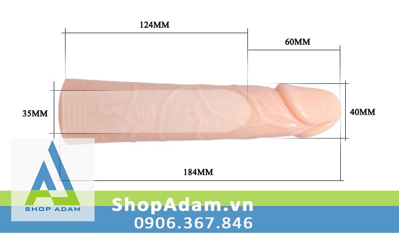 Bao cao su Donzen 6cm siêu dài Baile Big Man