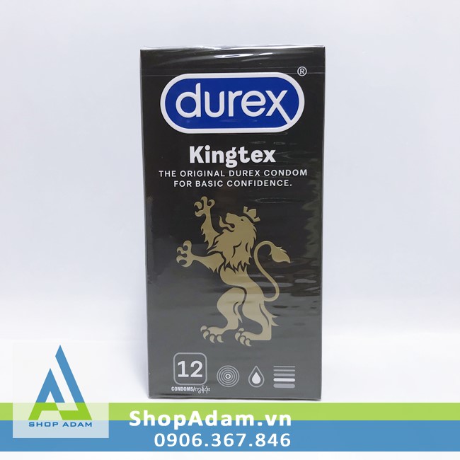 Bao cao size nhỏ 49mm Durex Kingtex