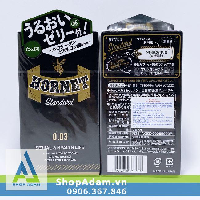 Bao cao su Jex Hornet Standard 0.03 Bao cao su Jex Hornet Standard 0.03