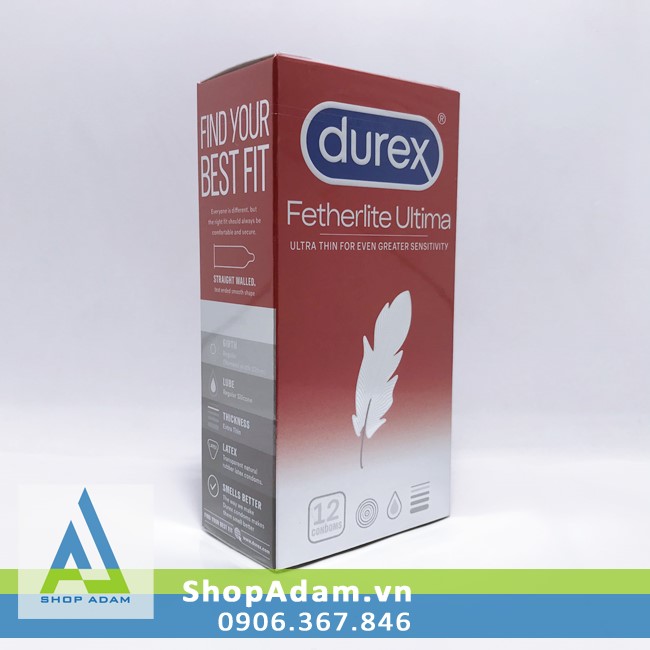 Bao cao su siêu mỏng Durex Fetherlite Ultima