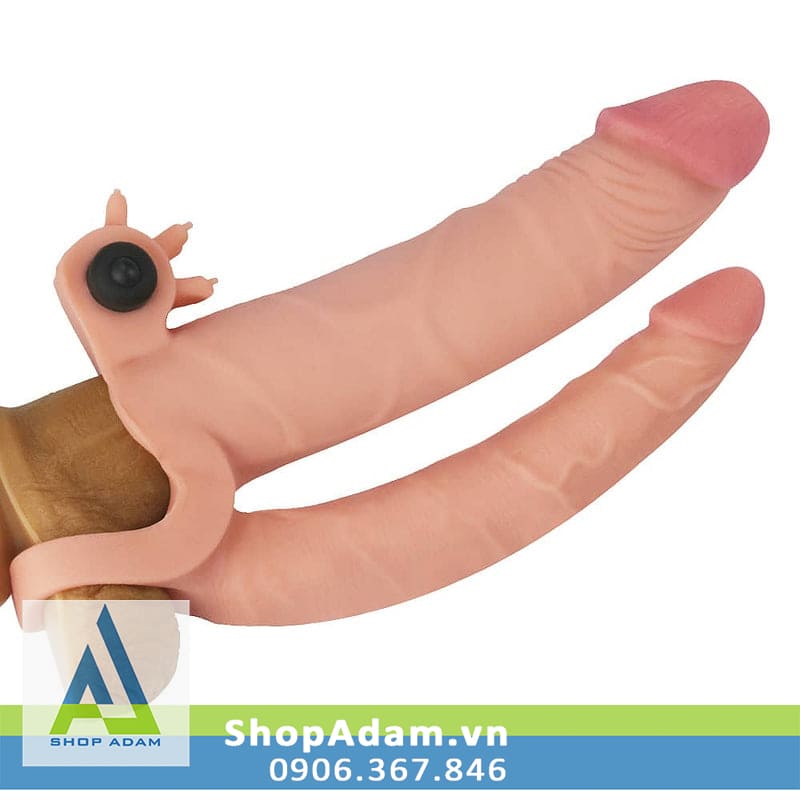 Bao đôn dên tăng 25mm 2 đầu có rung và quai đeo Lovetoy X-Tender