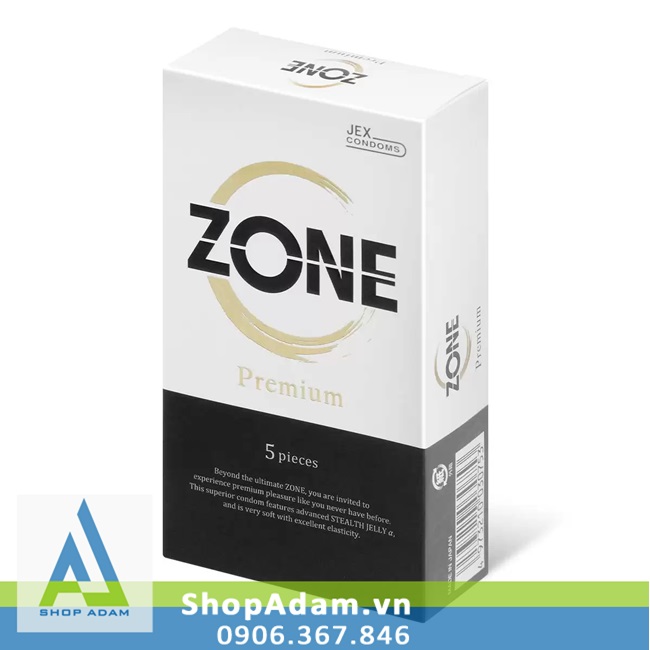 Bao cao su siêu mỏng Jex Zone Premium gel tàng hình