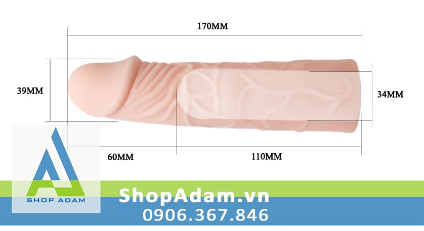 Bcs đôn dên 6cm silicone cao cấp Baile Big Man 3