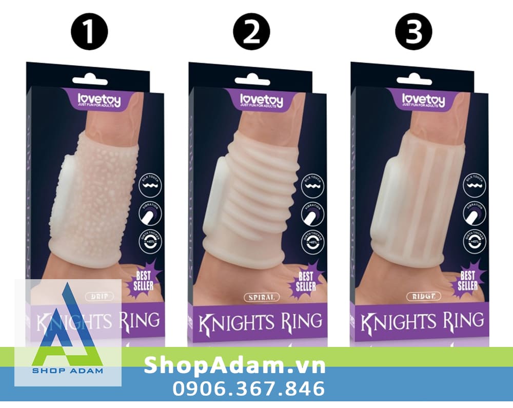 Bcs đôn khúc giữa có rung Lovetoy Spiral Knights Ring