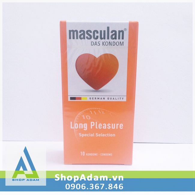 BCS hương dâu Masculan Long Pleasure có gai, chống xuất tinh sớm