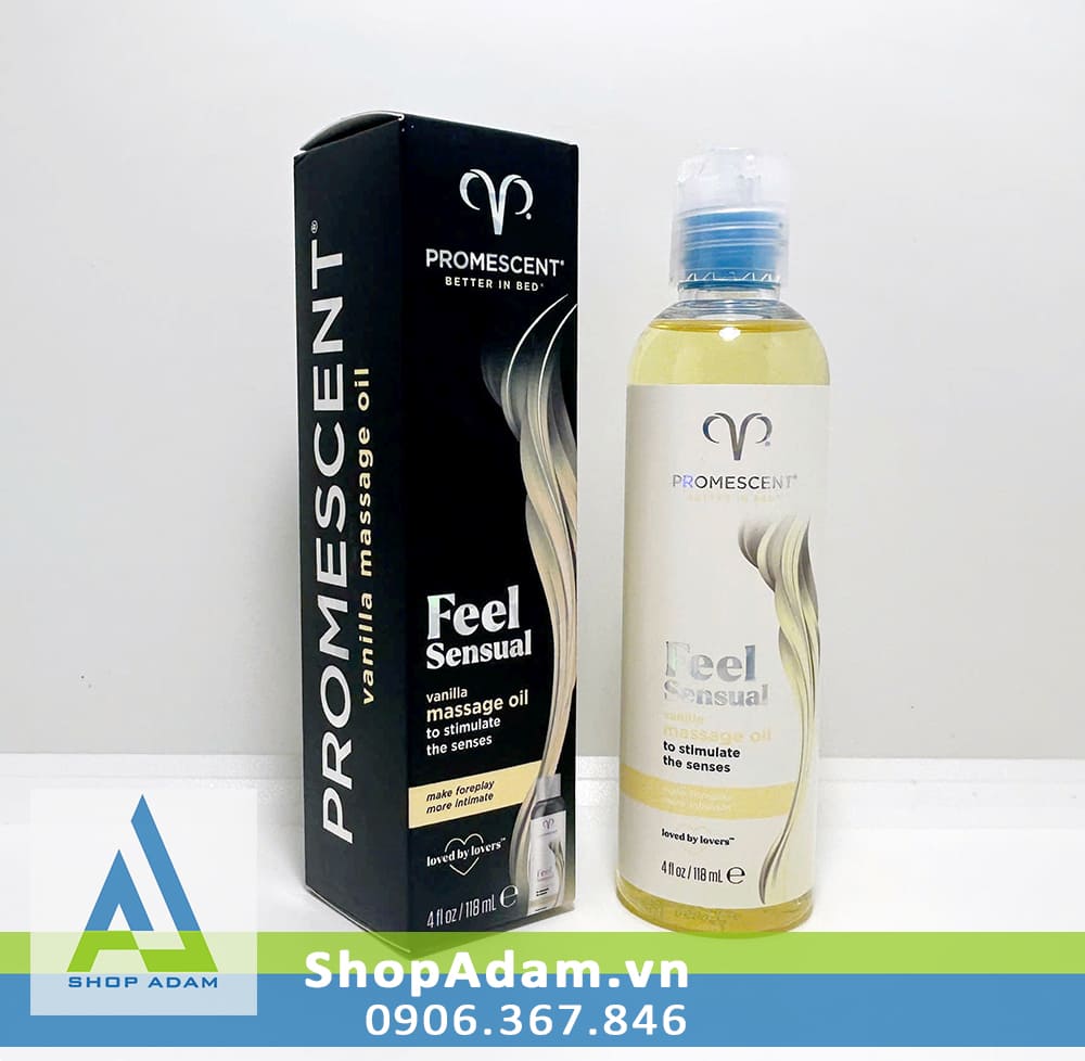 Dầu mát xa ấm nóng hương vani Promescent Vanilla - 118ml Dầu mát xa ấm nóng hương vani Promescent Vanilla - 118ml
