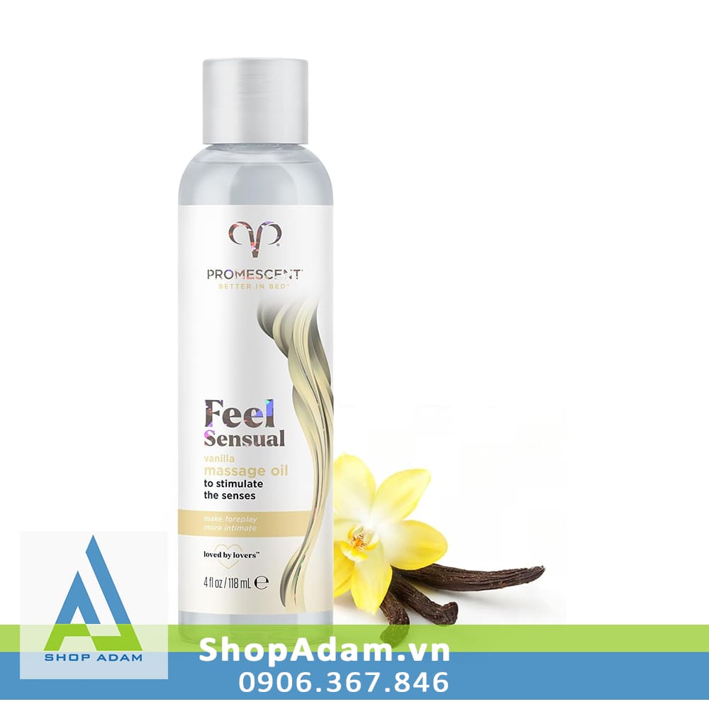 Dầu mát xa ấm nóng hương vani Promescent Vanilla - 118ml Dầu mát xa ấm nóng hương vani Promescent Vanilla - 118ml