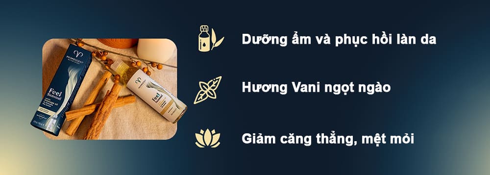 Dầu mát xa ấm nóng hương vani Promescent Vanilla - 118ml Dầu mát xa ấm nóng hương vani Promescent Vanilla - 118ml