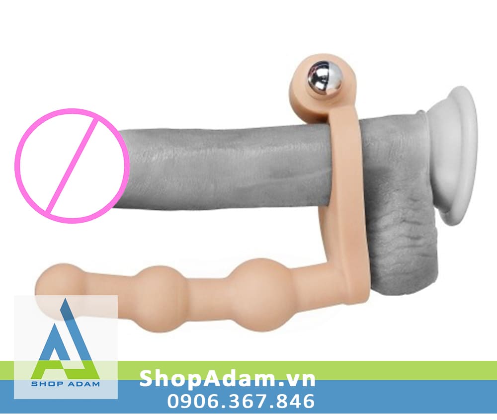 Dụng cụ kích thích hậu môn có quai đeo Lovetoy Ultra Soft Double 6"