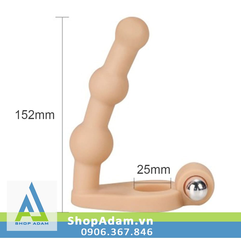 Dụng cụ kích thích hậu môn có quai đeo Lovetoy Ultra Soft Double 6"