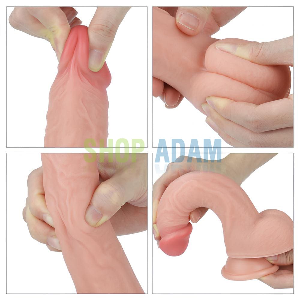 Dương vật giả 2 lớp như thật Lovetoy Nature Cock 8" Dương vật giả 2 lớp như thật Lovetoy Nature Cock 8"