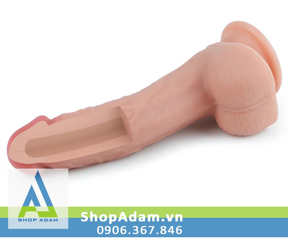 Dương vật giả 2 lớp như thật Lovetoy Nature Cock 8" Dương vật giả 2 lớp như thật Lovetoy Nature Cock 8"