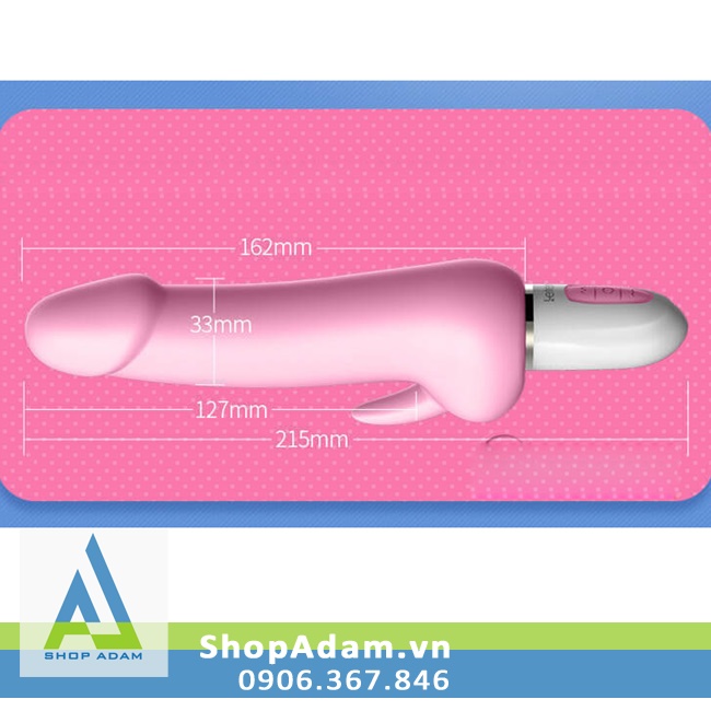 Kích cỡ chim giả silicone có rung và sưởi ấm Leten Dildo Dream G-Spot