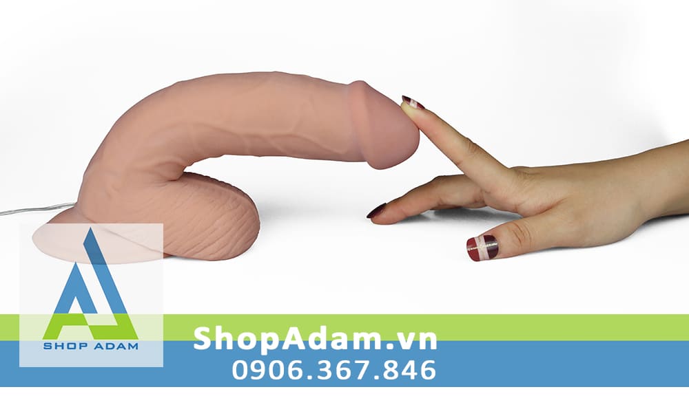 Dương vật giả gắn tường size lớn siêu rung Lovetoy Ultra Soft Dude 8.8"