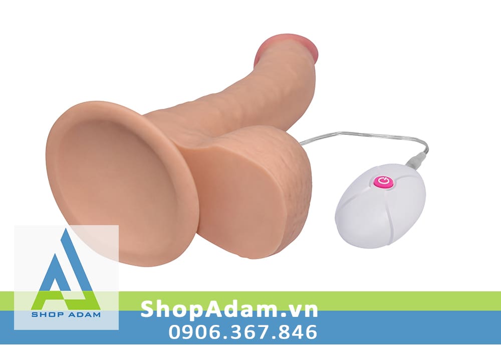 Dương vật giả gắn tường size lớn siêu rung Lovetoy Ultra Soft Dude 8.8"
