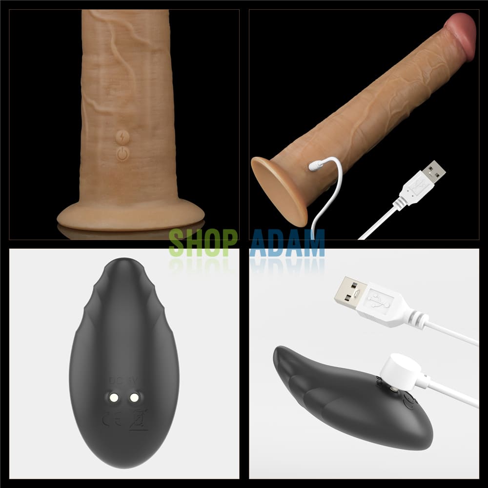 Dương vật giả hàng khủng gắn tường rung ngoáy Lovetoy Nature Cock 10"